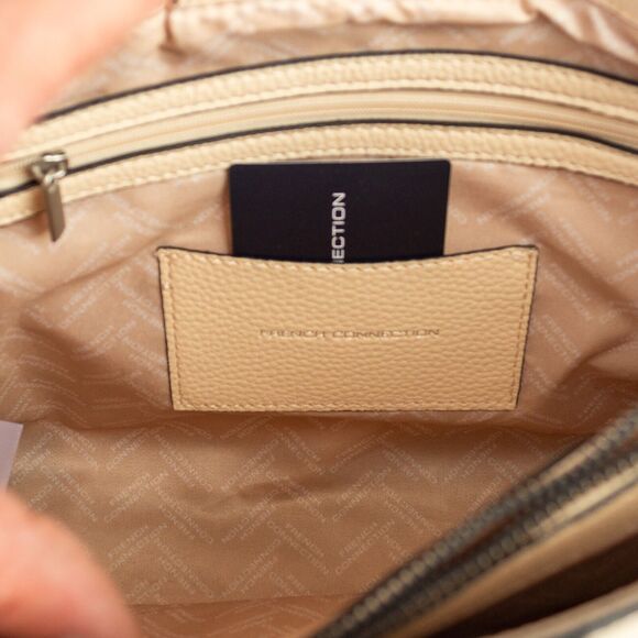 Women's Medium Handbag FRENCH CONNECTION Alisa Pebble Triple Section Satchel - Picture 9 of 11